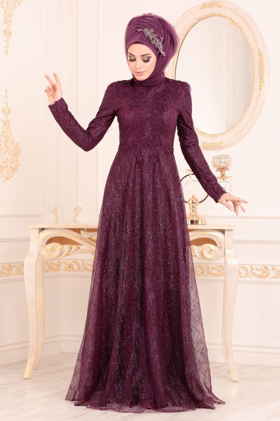 plum formal gown