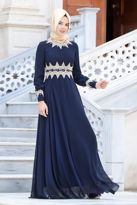 blue dress hijab