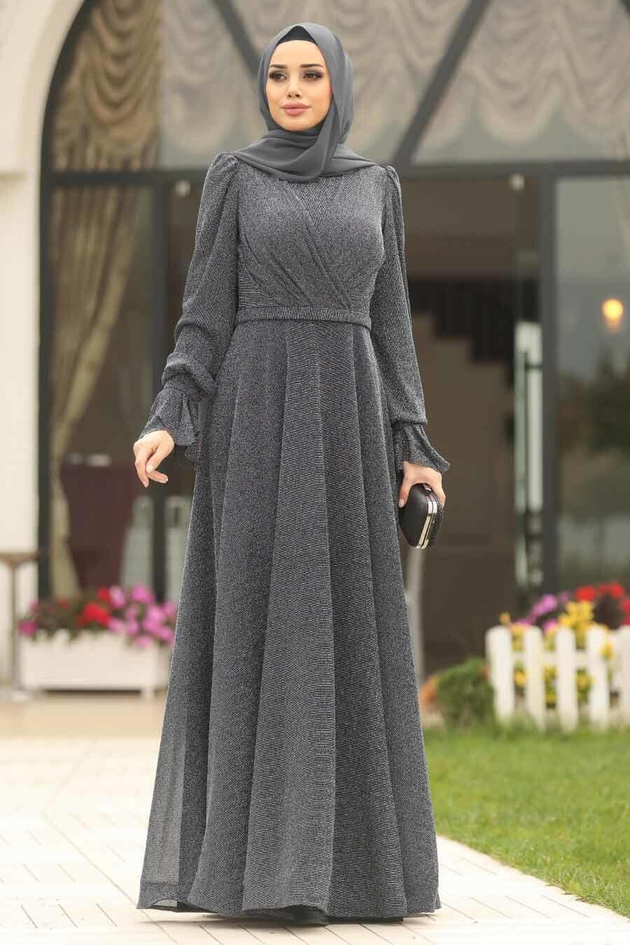 dress silver hijab