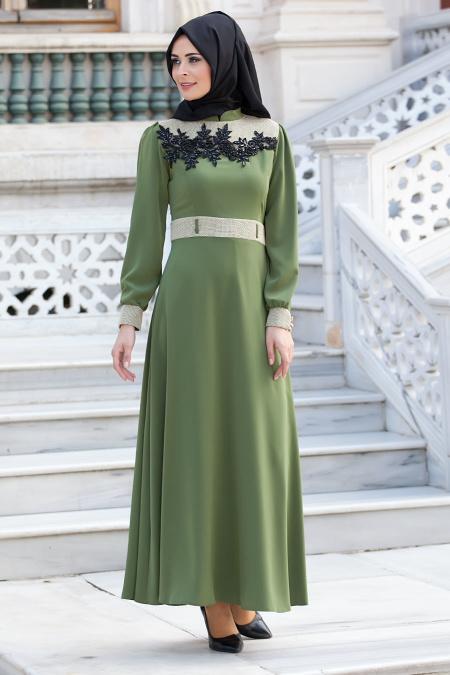 green outfit hijab