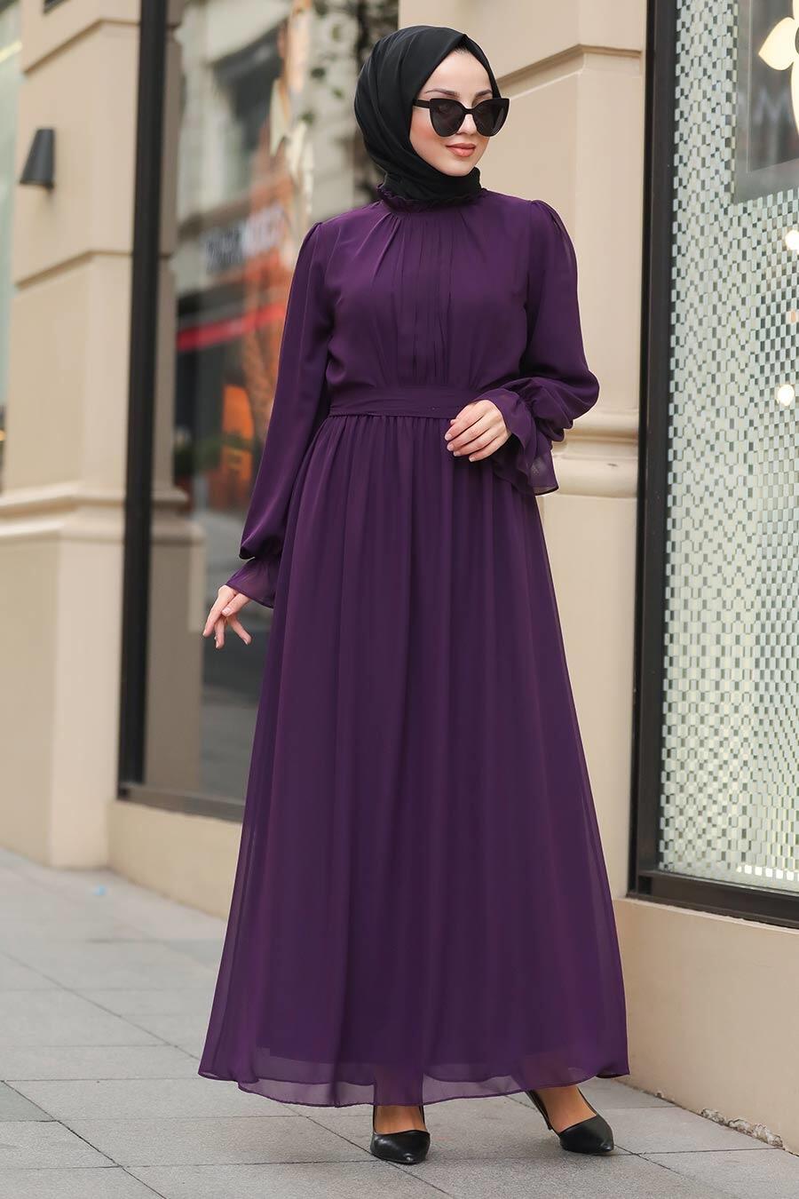 purple hijab outfit