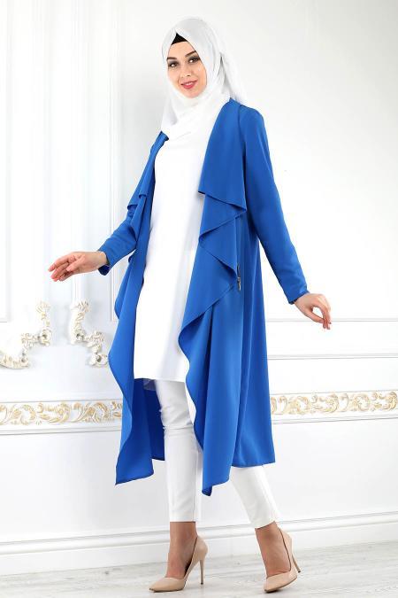Royal blue duster cardigan deals