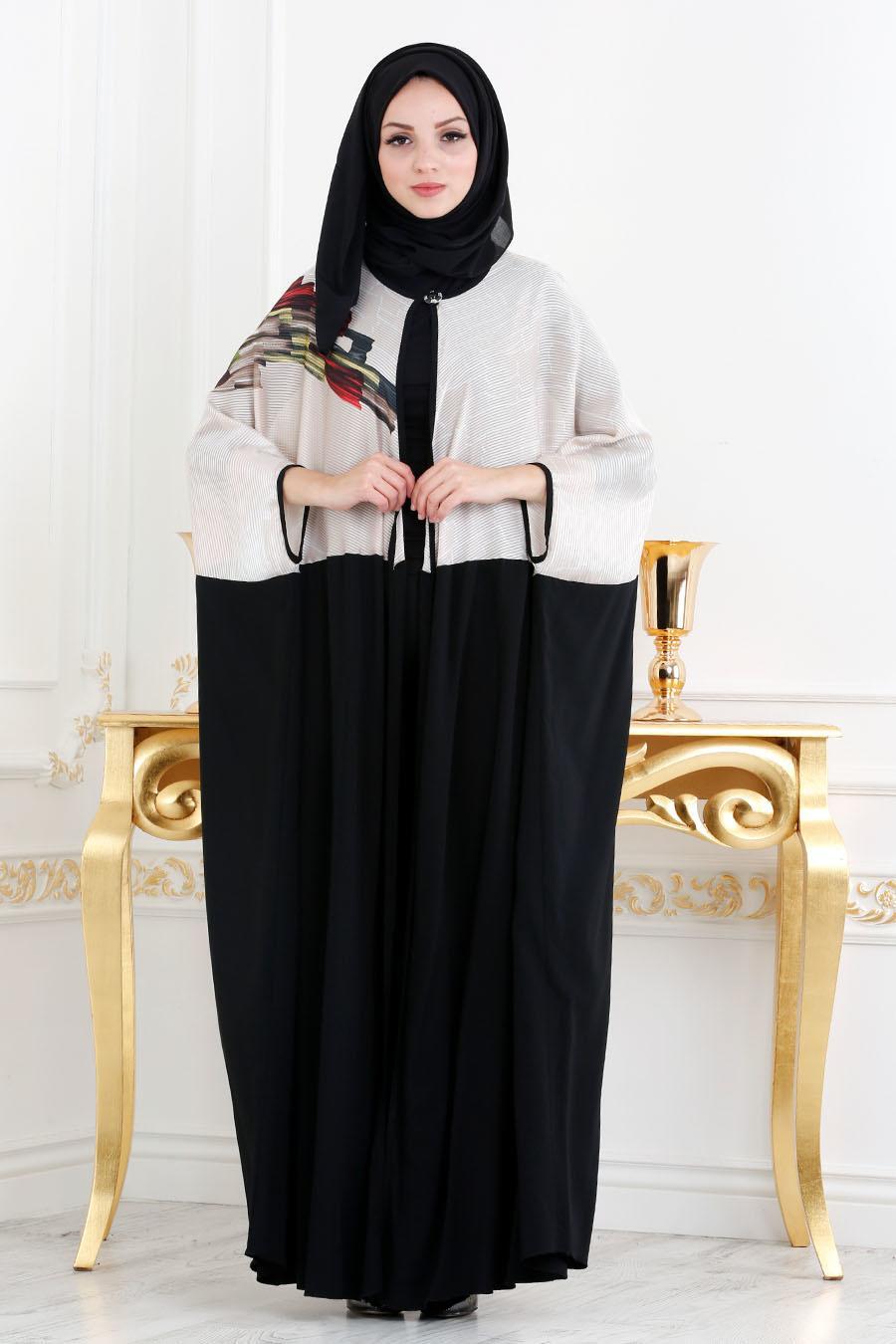 Rose Poudr Nayla Collection Abaya Turque 1484PD Rose Poudr Nayla Collection Abaya Turque 1484PD