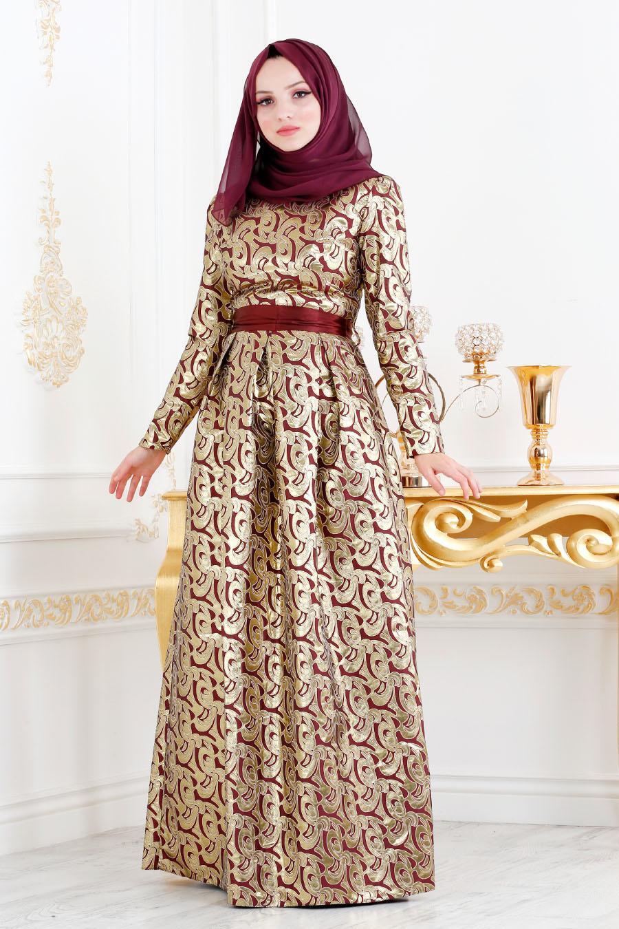 robe rouge hijab